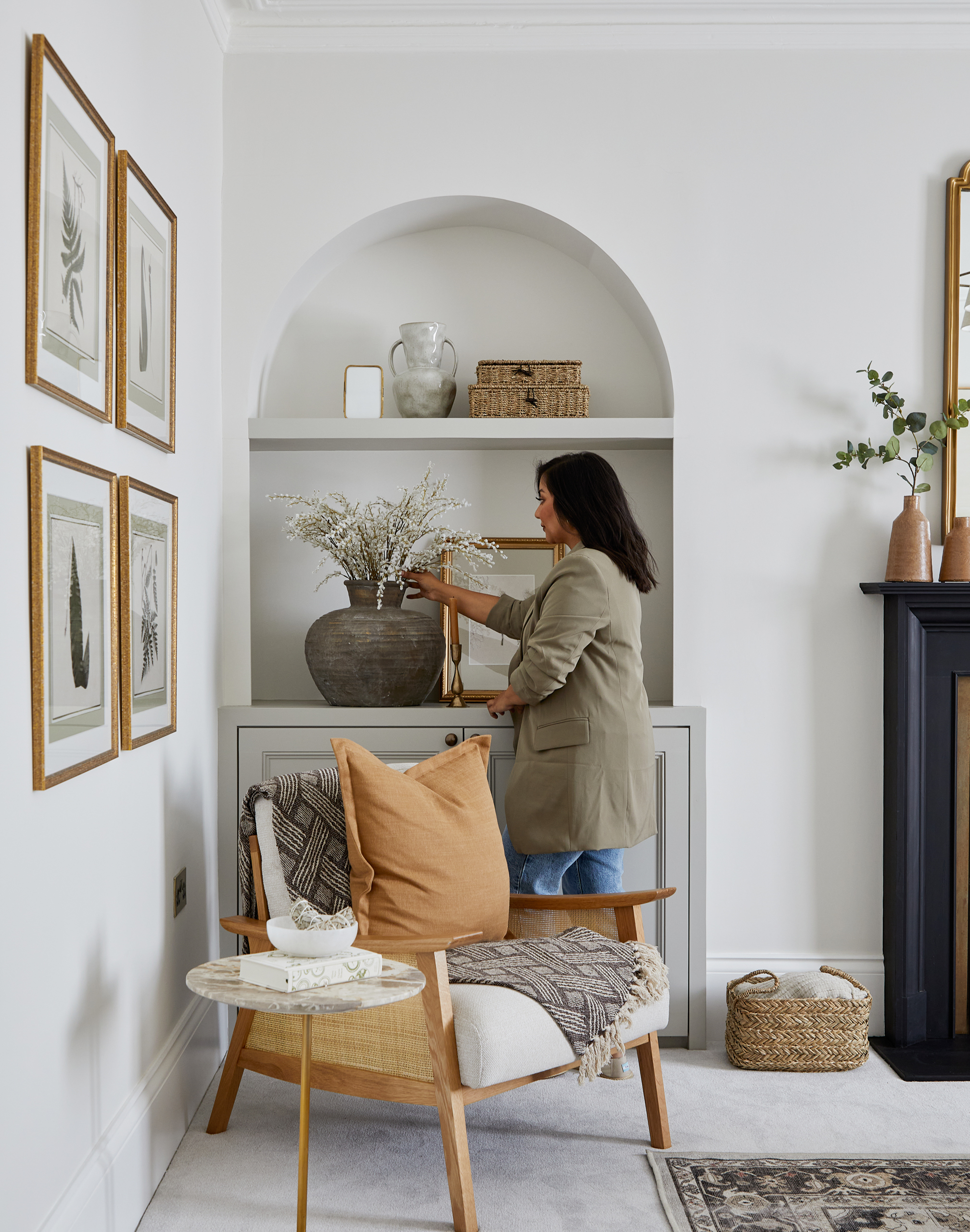 Neha Shah styling a dining table